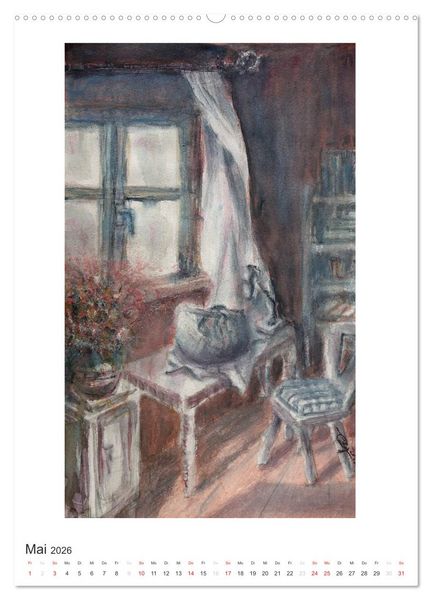 Produktbild: Ein Hauch von Impressionismus &ndash; Aquarelle von Isolde G&auml;nesch (hochwertiger Premium Wandkalender 2026 DIN A2 hoch), Kunstdruck in Hochglanz