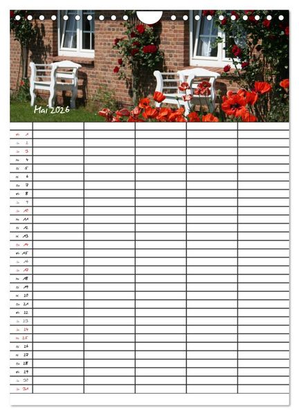 Produktbild: Familienplaner - Sylt (Wandkalender 2026 DIN A4 hoch), CALVENDO Monatskalender