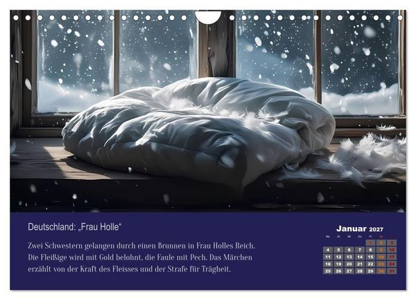 Produktbild: 12 M&auml;rchen unserer Welt (Wandkalender 2027 DIN A4 quer), CALVENDO Monatskalender