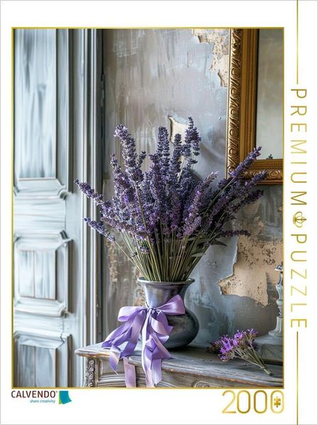 CALVENDO Puzzle Lavendelbouquet | 2000 Teile Lege-Größe 90x67cm Foto-Puzzle für glückliche Stunden