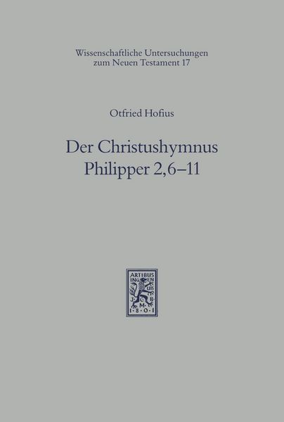 Produktbild: Der Christushymnus Philipper 2,6-11
