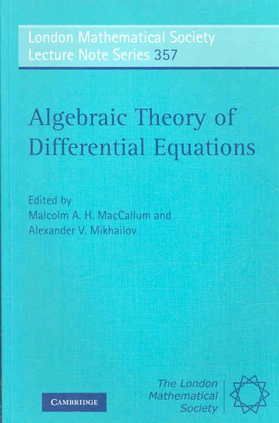 Produktbild: Algebraic Theory of Differential Equations