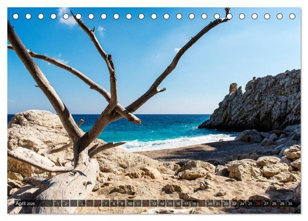 Produktbild: Karpathos &ndash; die unbekannte Sch&ouml;ne (Tischkalender 2026 DIN A5 quer), CALVENDO Monatskalender