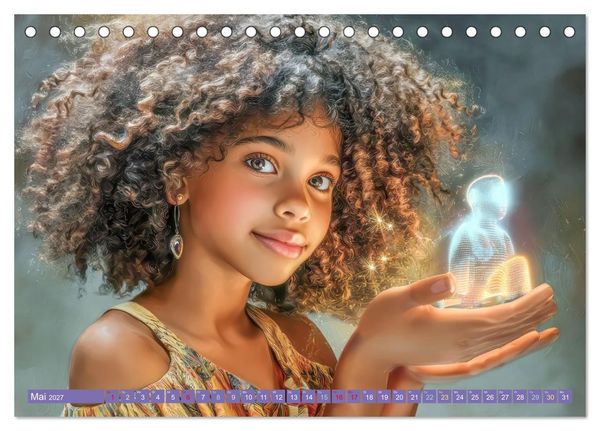 Produktbild: Faszination Licht - Durch Kinderaugen gesehen (Tischkalender 2027 DIN A5 quer), CALVENDO Monatskalender