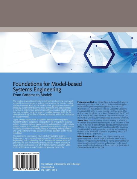 Produktbild: Foundations for Model-Based Systems Engineering: From Patterns to Models