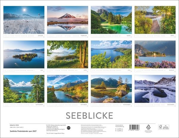 Produktbild: Seeblicke Posterkalender 2027