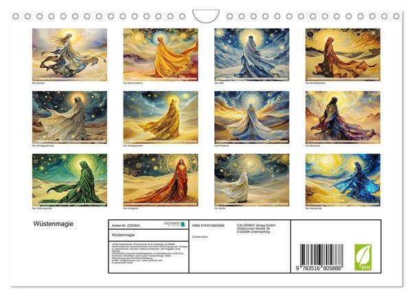 Produktbild: W&uuml;stenmagie (Wandkalender 2027 DIN A4 quer), CALVENDO Monatskalender