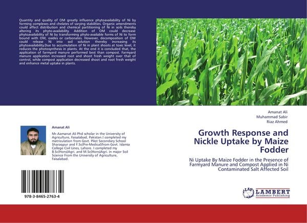 Produktbild: Growth Response and Nickle Uptake by Maize Fodder