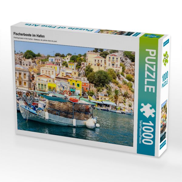 Produktbild: CALVENDO Puzzle Fischerboote im Hafen | 1000 Teile Lege-Gr&ouml;&szlig;e 64x48cm Foto-Puzzle f&uuml;r gl&uuml;ckliche Stunden