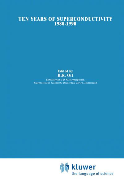 Produktbild: Ten Years of Superconductivity: 1980&ndash;1990