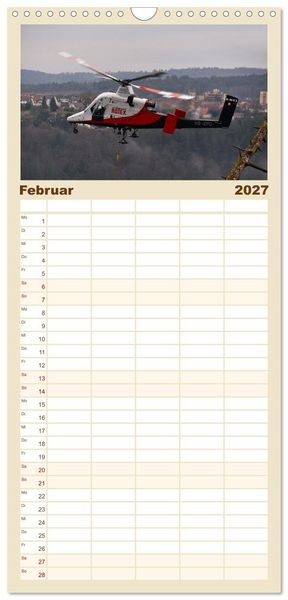 Produktbild: Familienplaner 2027 - Wo Kraft schwebt und Pr&auml;zision fliegt mit 5 Spalten (Wandkalender, 21 x 45 cm) CALVENDO