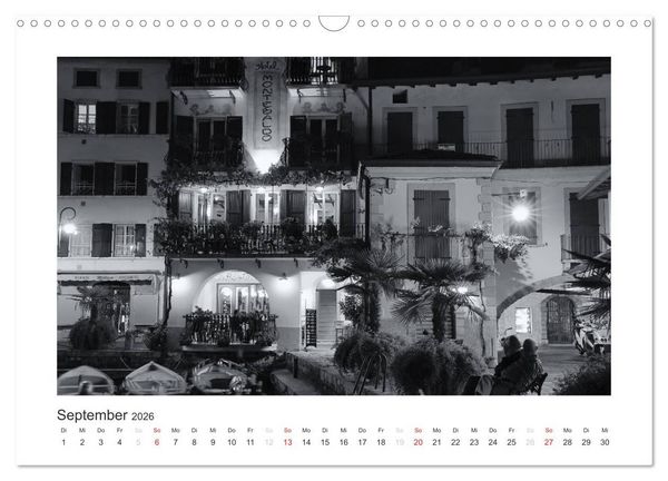 Produktbild: Limone sul Garda schwarzwei&szlig; (Wandkalender 2026 DIN A3 quer), CALVENDO Monatskalender