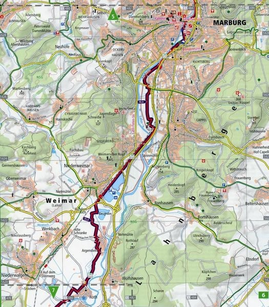 Produktbild: Radtourenkarte Lahntal-Radweg, Netphen-Lahnhof - Lahnstein