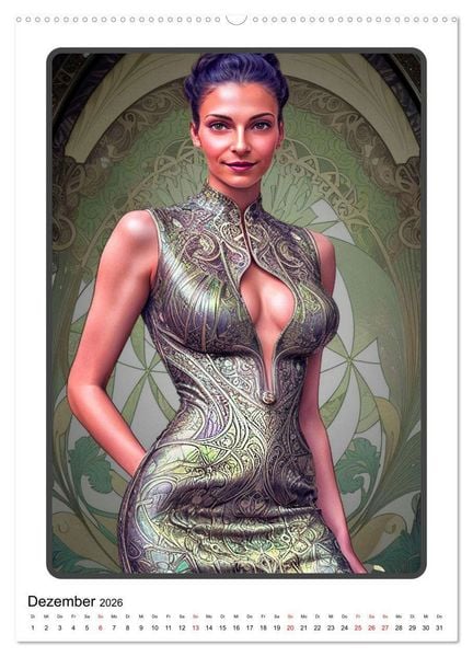 Produktbild: Modefantasien (Wandkalender 2026 DIN A2 hoch), CALVENDO Monatskalender