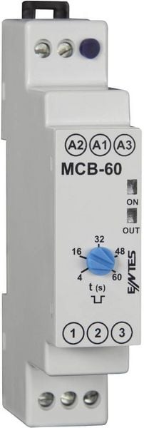 ENTES 101582 MCB-60 Zeitrelais Monofunktional 24 V/DC, 24 V/AC, 230 V/AC 1 St. Zeitbereich: 4 - 60 s 1 Wechsler