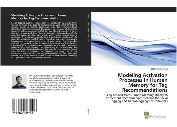 Produktbild: Modeling Activation Processes in Human Memory for Tag Recommendations