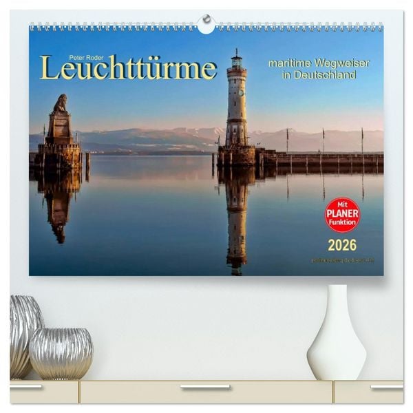 Produktbild: Leuchtt&uuml;rme - maritime Wegweiser in Deutschland (hochwertiger Premium Wandkalender 2026 DIN A2 quer), Kunstdruck in Hochglanz