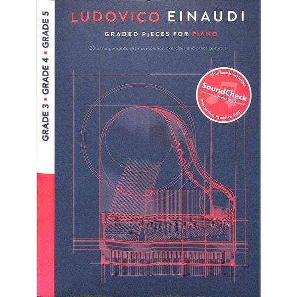 Produktbild: Ludovico Einaudi - Graded Pieces for Piano Piano Songbook for Grades 3 to 5 Sheet Music Collection with Online Audio 20 Piano Solos for Intermediate Players Classical and Contemporary Style
