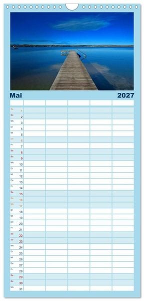 Produktbild: Familienplaner 2027 - Starnberger Seeblicke mit 5 Spalten (Wandkalender, 21 x 45 cm) CALVENDO