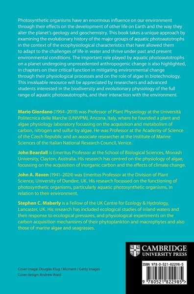 Produktbild: Evolutionary Physiology of Algae and Aquatic Plants