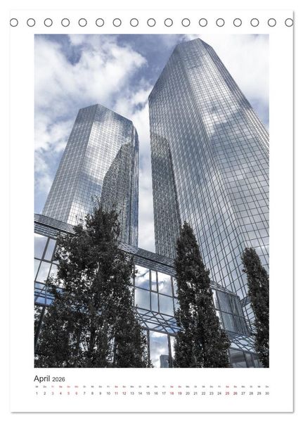 Produktbild: Spektakul&auml;re Architektur in Frankfurt a.M. (Tischkalender 2026 DIN A5 hoch), CALVENDO Monatskalender