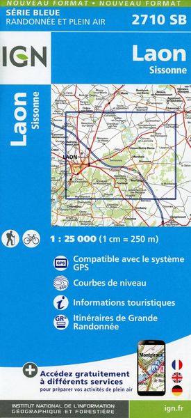 Produktbild: Laon. Sissonne 1:25 000