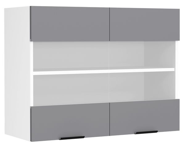 Produktbild: K&uuml;chenschrank B. 80 cm H&auml;ngeschrank K&uuml;che Fasola