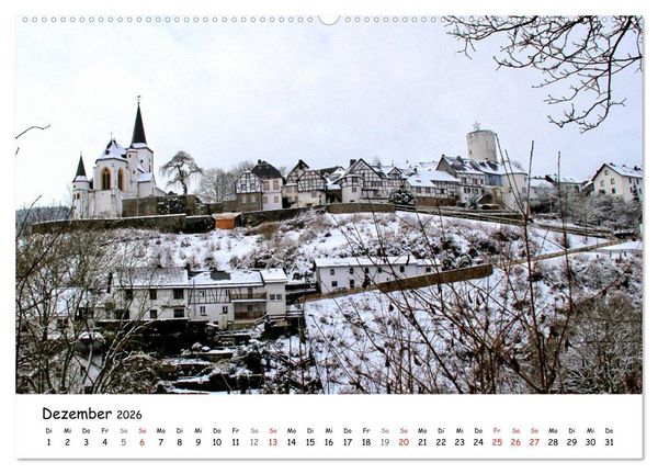 Produktbild: Die sch&ouml;nsten Orte der Eifel - Reifferscheid (hochwertiger Premium Wandkalender 2026 DIN A2 quer), Kunstdruck in Hochglanz