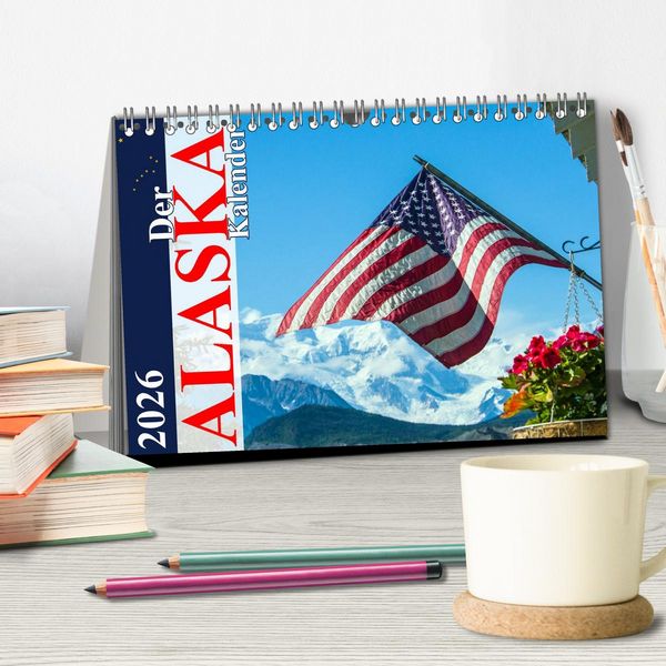 Produktbild: Der Alaska Kalender (Tischkalender 2026 DIN A5 quer), CALVENDO Monatskalender