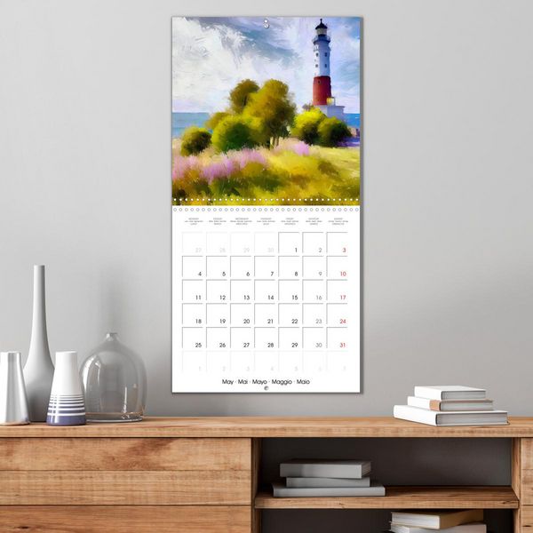 Produktbild: Fantasy lighthouses (Wall Calendar 2026 12 &times; 12 Inch) CALVENDO 12 Month Wall Calendar