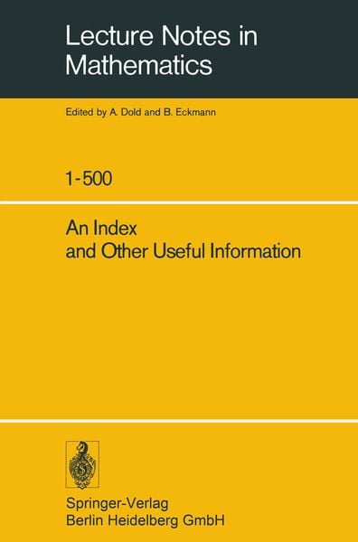 Produktbild: An Index and Other Useful Information