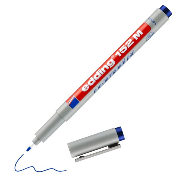 Produktbild: Non-permanent Pen edding 152 M, 1 mm, blau