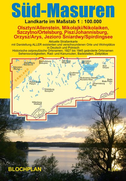 Produktbild: Landkarte Süd-Masuren