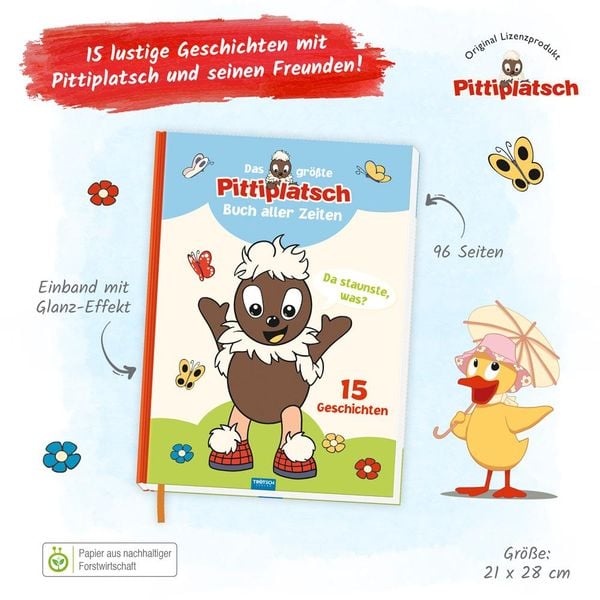 Produktbild: Tr&ouml;tsch Unser Sandm&auml;nnchen Kinderbuch Das gr&ouml;&szlig;te Pittiplatsch Buch aller Zeiten