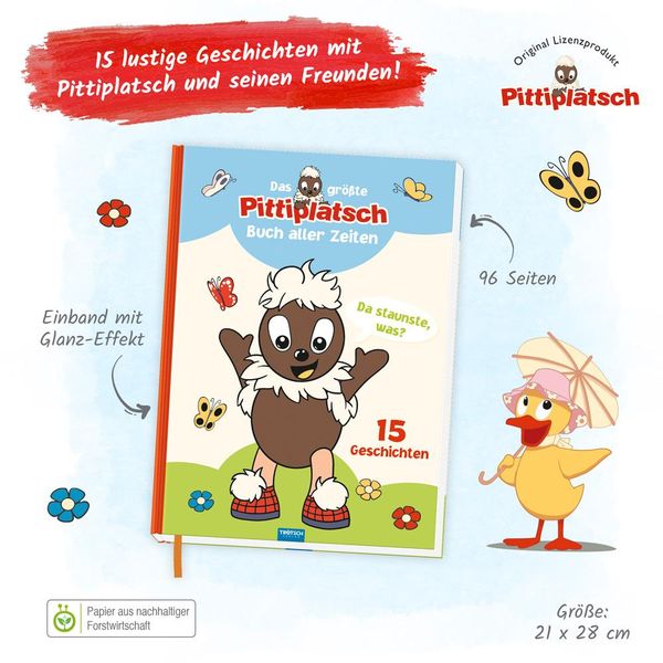 Produktbild: Tr&ouml;tsch Unser Sandm&auml;nnchen Kinderbuch Das gr&ouml;&szlig;te Pittiplatsch Buch aller Zeiten
