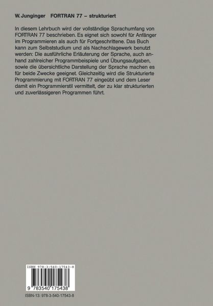 Produktbild: FORTRAN 77 &mdash; strukturiert