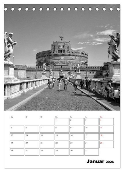 Produktbild: Die ewige Stadt Rom (Tischkalender 2026 DIN A5 hoch), CALVENDO Monatskalender