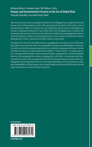 Produktbild: Human and Environmental Security in the Era of Global Risks