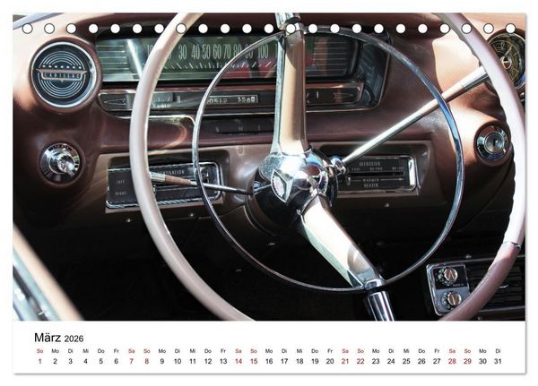 Produktbild: Klassische Armaturenbretter (Tischkalender 2026 DIN A5 quer), CALVENDO Monatskalender