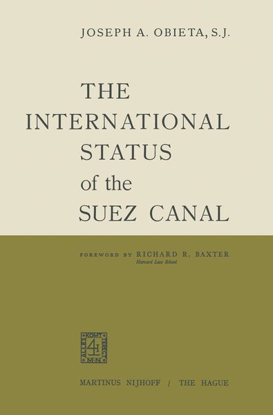 Produktbild: The International Status of the Suez Canal