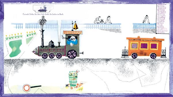 Produktbild: Henriette Bimmelbahn und ihre Freunde - Das gro&szlig;e Sticker-, Mal- und R&auml;tselbuch