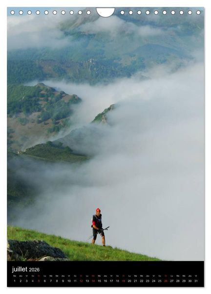 Produktbild: Trail Running Passion et &eacute;motion (Calendrier mural 2026 DIN A4 horizontal), CALVENDO calendrier mensuel
