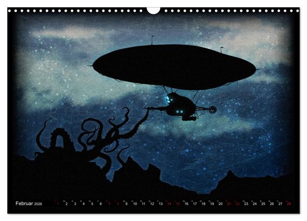 Produktbild: Luftschiffe &uuml;ber fremden Landschaften (Wandkalender 2026 DIN A3 quer), CALVENDO Monatskalender
