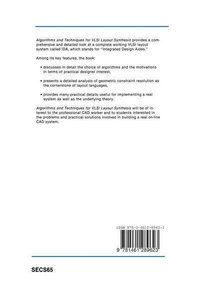 Produktbild: Algorithms and Techniques for VLSI Layout Synthesis