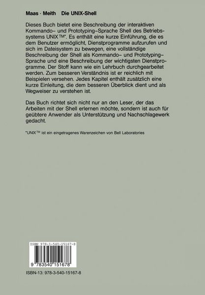 Produktbild: Die UNIX-Shell