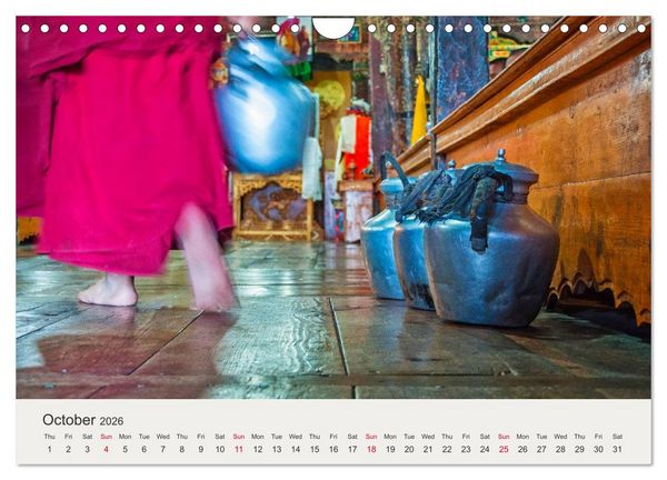 Produktbild: Buddhist Impressions of Ladakh (Wall Calendar 2026 DIN A4 landscape), CALVENDO 12 Month Wall Calendar