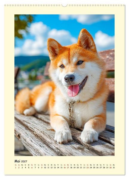 Produktbild: Shiba Inu Momente. Japans elegante Seelenhunde (hochwertiger Premium Wandkalender 2027 DIN A2 hoch), Kunstdruck in Hochglanz