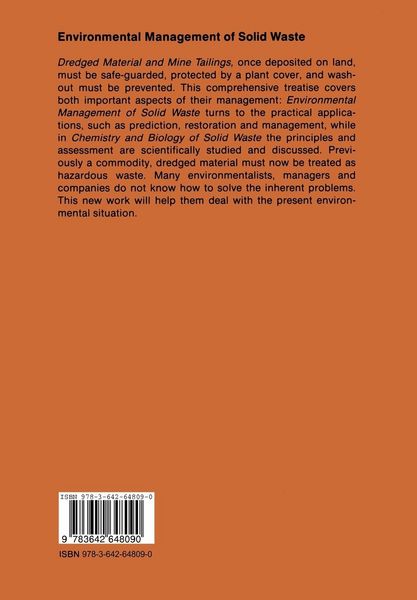 Produktbild: Environmental Management of Solid Waste
