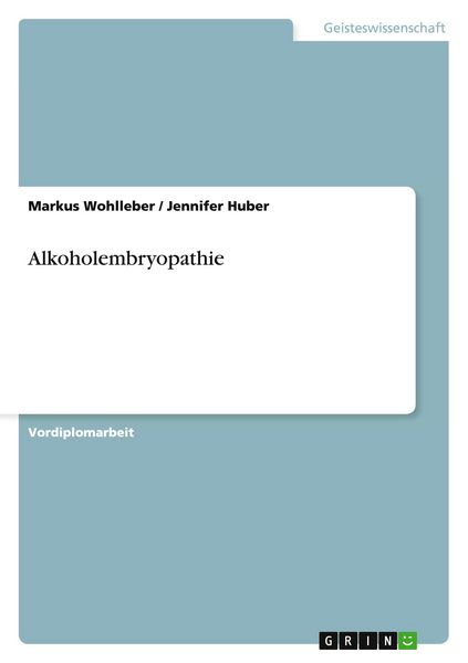 Produktbild: Alkoholembryopathie