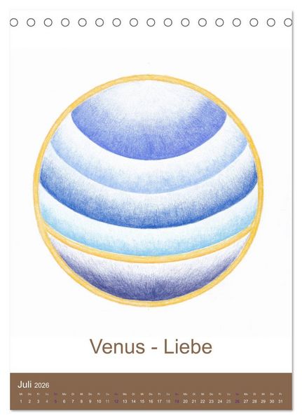 Produktbild: Atlantisheilsymbole (Tischkalender 2026 DIN A5 hoch), CALVENDO Monatskalender